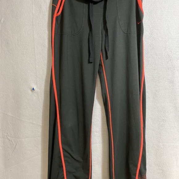 NIKE Women's Red Striped Sport Casual Pants 2-Front, 2-Back Pocket Sz M - Picture 1 of 5